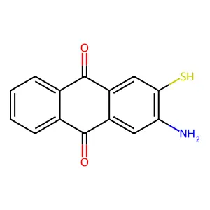 2-Amino-3-sulfanylanthracene-9,10-dione structure