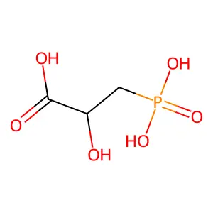 2-Hydroxy-3-phosphonopropanoic acid structure