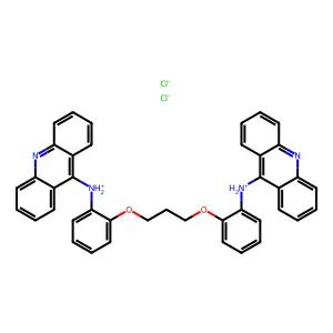 9,9'-Trimethylenedioxybis(o-phenyleneimino)bisacridine dihydrochloride structure