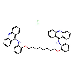 9,9'-Octamethylenedioxybis(o-phenyleneimino)bisacridine dihydrochloride structure