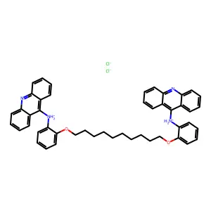 9,9'-Decamethylenedioxybis(o-phenyleneimino)bisacridine dihydrochloride structure