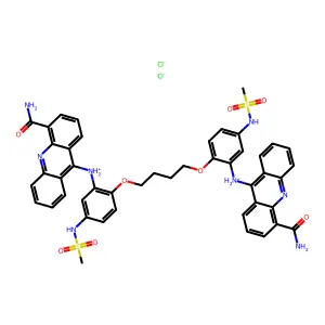 C46H42N8O8S2.2ClH.2H2O structure