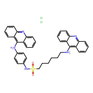 4',6-Bis(9-acridinylamino)hexanesulfonanilide dihydrochloride structure