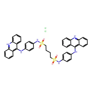 4',4''-Bis(9-acridinylamino)-1,4-butanesulfonanilide dihydrochloride structure