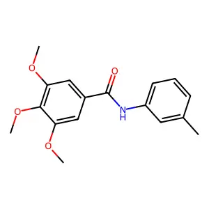 3,4,5-三甲氧基-N-(3-甲基苯基)苯甲酰胺 structure