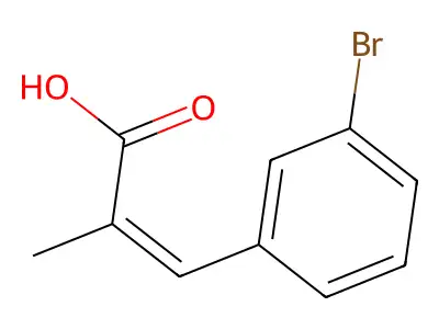 3-(3-Bromophenyl)-2-methylprop-2-enoic acid structure