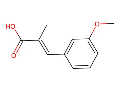 (E)-3-(3-Methoxyphenyl)-2-methylacrylic acid structure