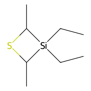 1-Thia-3-silacyclobutane, 3,3-diethyl-2,4-dimethyl- structure