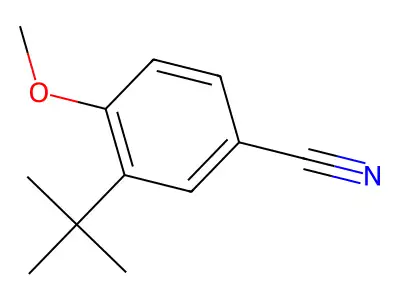 3-Tert-butyl-4-methoxybenzonitrile structure