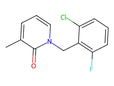 1-(2-Chloro-6-fluorobenzyl)-3-methyl-1,2-dihydropyridin-2-one structure