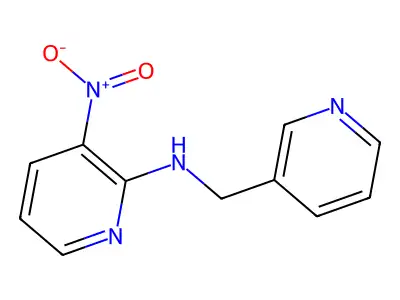 3-nitro-N-(3-pyridinylmethyl)-2-pyridinamine structure