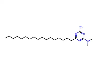6-Heptadecyl-N~2~,N~2~-dimethyl-1,3,5-triazine-2,4-diamine structure