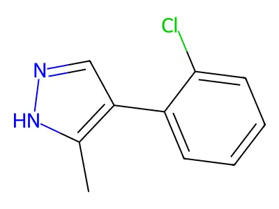 4-(2-chlorophenyl)-3-methyl-1H-pyrazole structure