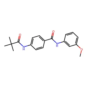 4-(2,2-dimethylpropanoylamino)-N-(3-methoxyphenyl)benzamide structure