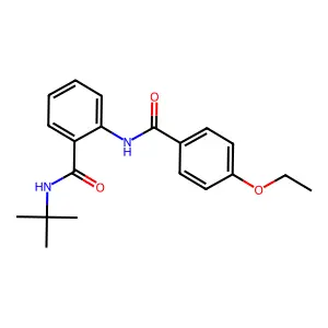 N-tert-butyl-2-[(4-ethoxybenzoyl)amino]benzamide structure