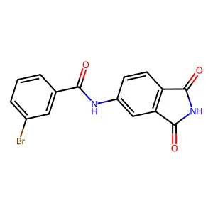 3-bromo-N-(1,3-dioxoisoindol-5-yl)benzamide structure