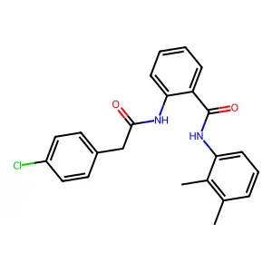 2-{[(4-chlorophenyl)acetyl]amino}-N-(2,3-dimethylphenyl)benzamide structure