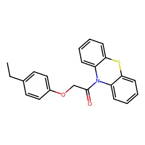 2-(4-Ethylphenoxy)-1-phenothiazin-10-ylethanone structure