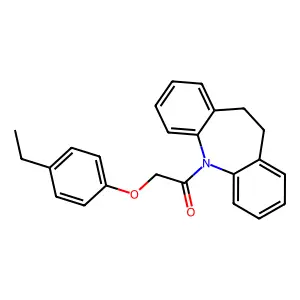 1-(5,6-Dihydrobenzo[b][1]benzazepin-11-yl)-2-(4-ethylphenoxy)ethanone structure