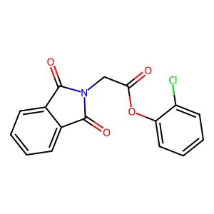 2-chlorophenyl (1,3-dioxo-1,3-dihydro-2H-isoindol-2-yl)acetate structure