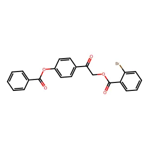 2-[4-(Benzoyloxy)phenyl]-2-oxoethyl 2-bromobenzoate structure