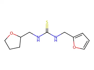 1-(Furan-2-ylmethyl)-3-(tetrahydrofuran-2-ylmethyl)thiourea structure