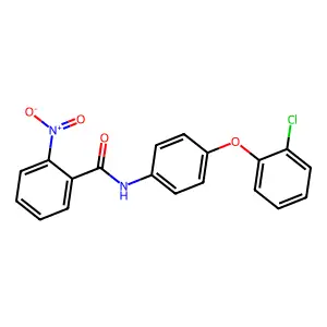 N-[4-(2-chlorophenoxy)phenyl]-2-nitrobenzamide structure