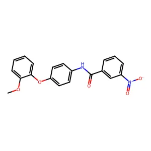N-[4-(2-methoxyphenoxy)phenyl]-3-nitrobenzamide structure
