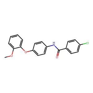 4-chloro-N-[4-(2-methoxyphenoxy)phenyl]benzamide structure