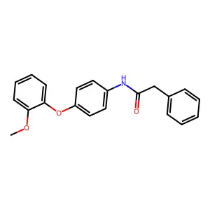N-[4-(2-methoxyphenoxy)phenyl]-2-phenylacetamide structure