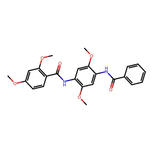 N-(4-benzamido-2,5-dimethoxyphenyl)-2,4-dimethoxybenzamide structure