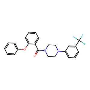 (2-Phenoxyphenyl)-[4-[3-(trifluoromethyl)phenyl]piperazin-1-yl]methanone structure