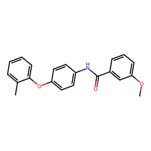 3-methoxy-N-[4-(2-methylphenoxy)phenyl]benzamide structure