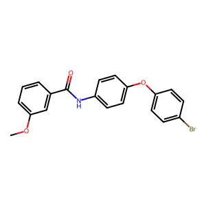 N-[4-(4-bromophenoxy)phenyl]-3-methoxybenzamide structure