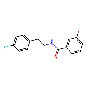 N-[2-(4-fluorophenyl)ethyl]-3-iodobenzamide structure
