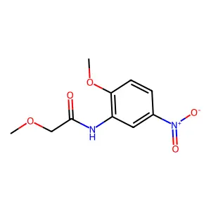 2-methoxy-N-(2-methoxy-5-nitrophenyl)acetamide structure