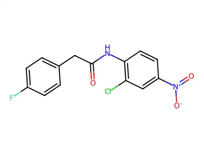 N-(2-chloro-4-nitrophenyl)-2-(4-fluorophenyl)acetamide structure