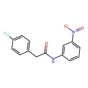 2-(4-fluorophenyl)-N-(3-nitrophenyl)acetamide structure
