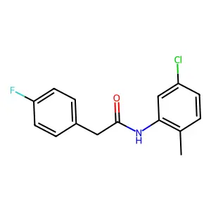 N-(5-chloro-2-methylphenyl)-2-(4-fluorophenyl)acetamide structure