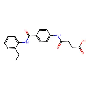 4-{4-[(2-Ethylanilino)carbonyl]anilino}-4-oxobutanoic acid structure