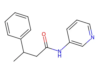 3-phenyl-N-(pyridin-3-yl)butanamide structure