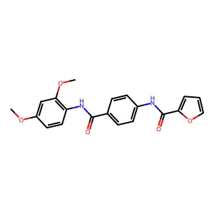 N-{4-[(2,4-dimethoxyanilino)carbonyl]phenyl}-2-furamide structure