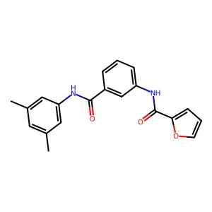 N-{3-[(3,5-dimethylanilino)carbonyl]phenyl}-2-furamide structure