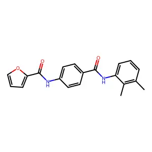 N-[4-[(2,3-dimethylphenyl)carbamoyl]phenyl]furan-2-carboxamide structure