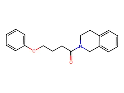 1-(3,4-dihydro-1H-isoquinolin-2-yl)-4-phenoxybutan-1-one structure
