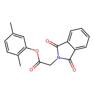 2,5-dimethylphenyl (1,3-dioxo-1,3-dihydro-2H-isoindol-2-yl)acetate structure
