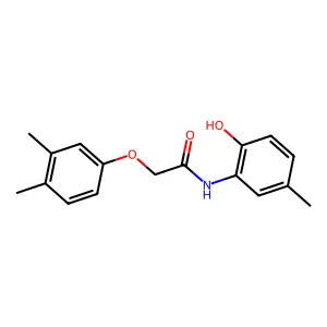 2-(3,4-dimethylphenoxy)-N-(2-hydroxy-5-methylphenyl)acetamide structure
