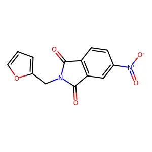 2-(Furan-2-ylmethyl)-5-nitroisoindole-1,3-dione structure