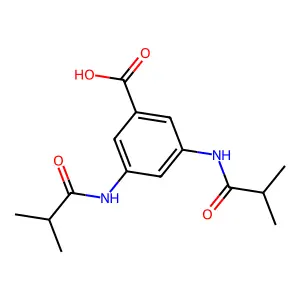 3,5-Bis[(2-methylpropanoyl)amino]benzoic acid structure