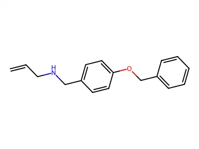 {[4-(Benzyloxy)phenyl]methyl}(prop-2-en-1-yl)amine structure